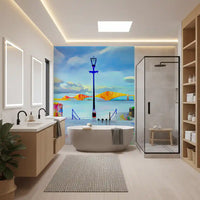 Architektonisches Wandbild „Riverside Bridge“