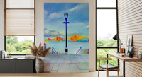 Architektonisches Wandbild „Riverside Bridge“