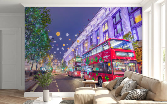 Mural cu scenă festivă de stradă din Londra