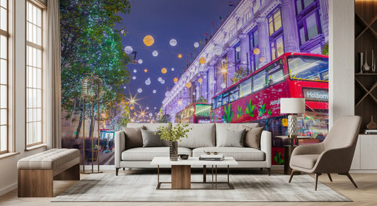 Mural cu scenă festivă de stradă din Londra