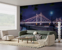 Murale Riverside Night Archway Reflection