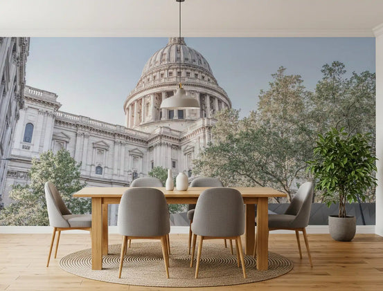 Mural de parede com marco arquitetónico do horizonte de Londres