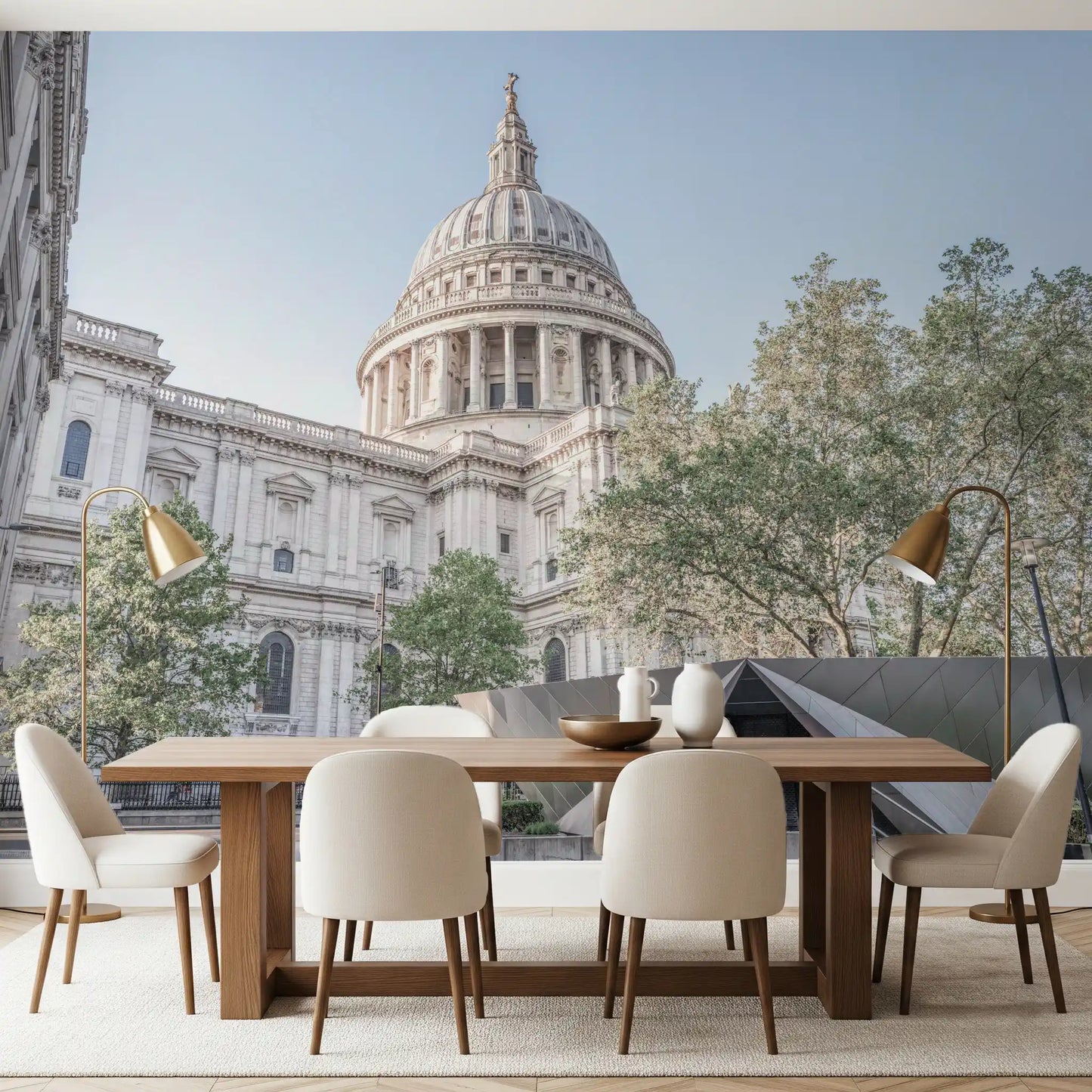 Wandbild mit Londons Skyline und architektonischen Wahrzeichen