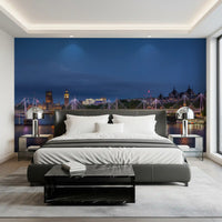 Fresque murale « Lumières du soir sur la Tamise »
