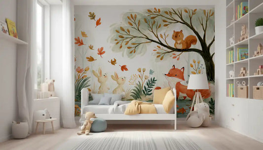Wandbild „Herbstliche Waldfreunde“