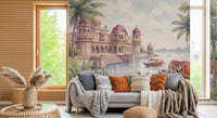Mural de pared El jardín de elefantes del maharajá