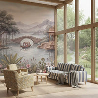 Papier peint panoramique mural Le jardin du palais céleste