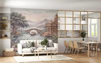 Papier peint panoramique mural Le jardin du palais céleste