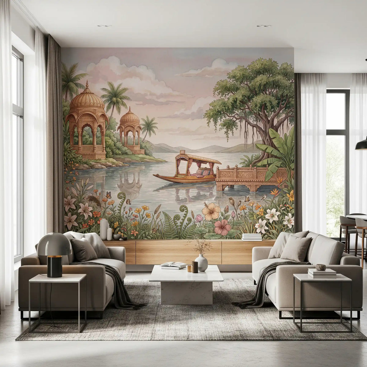 Panorama mural Raj Angan
