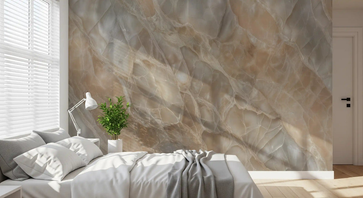 Murale da parete con texture di pietra naturale lucidata