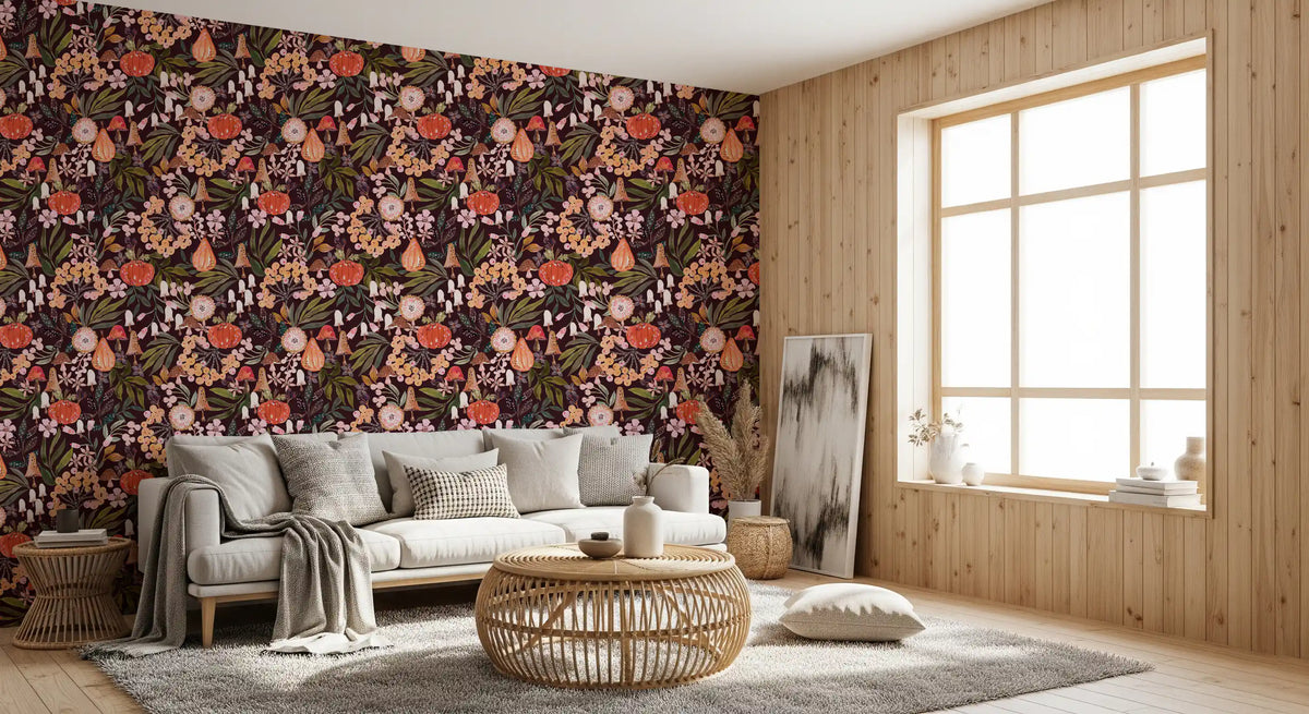 Papier peint à motif botanique Récolte d’automne⁠
