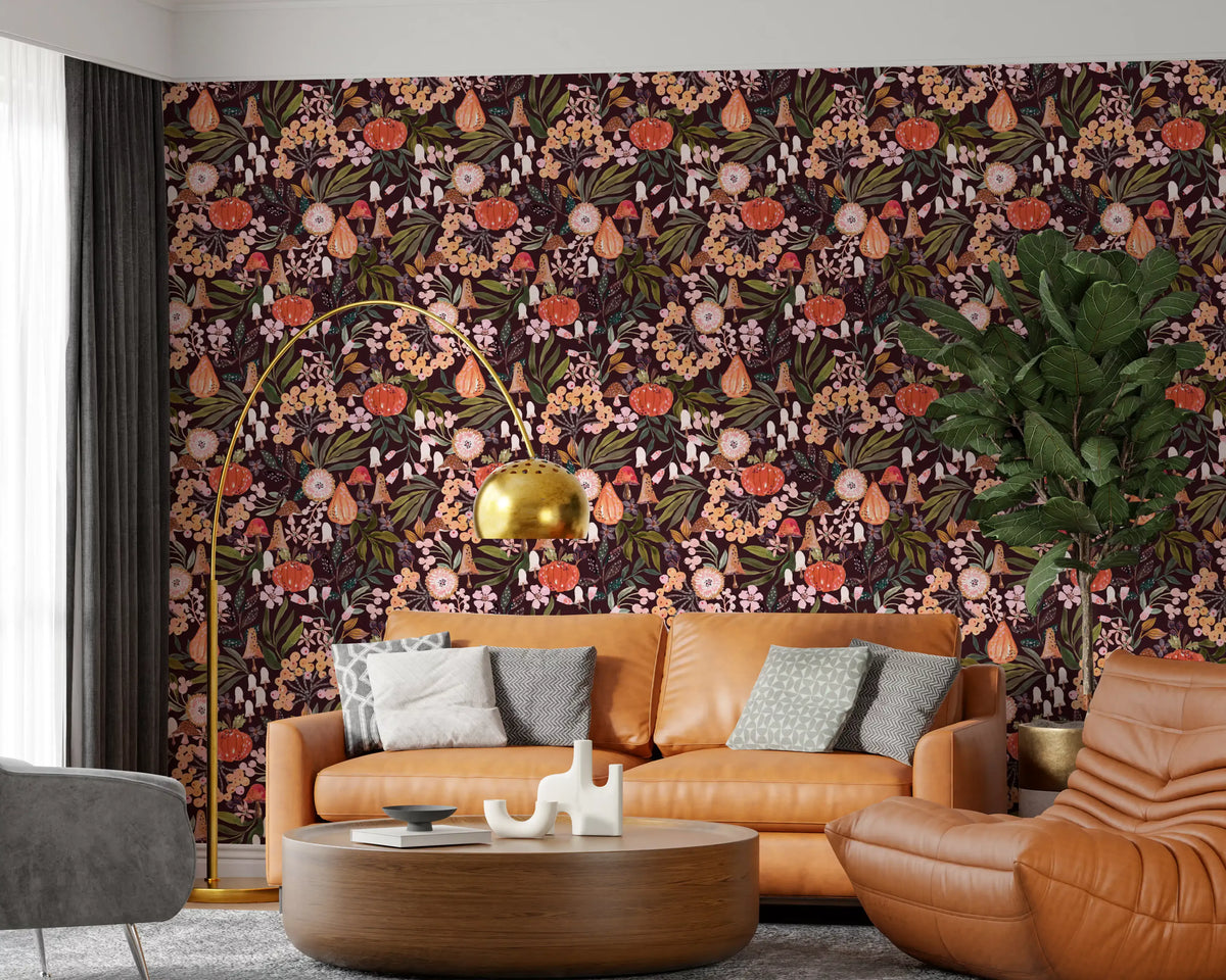 Papier peint à motif botanique Récolte d’automne⁠