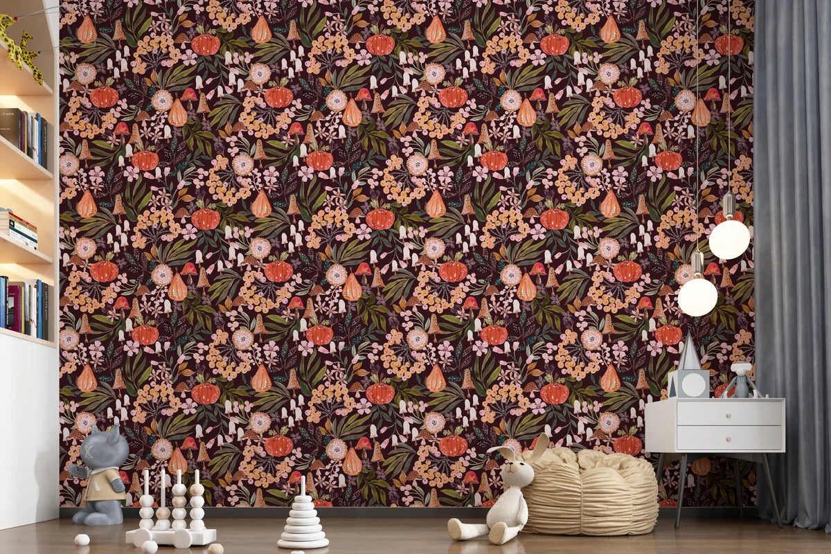Papier peint à motif botanique Récolte d’automne⁠