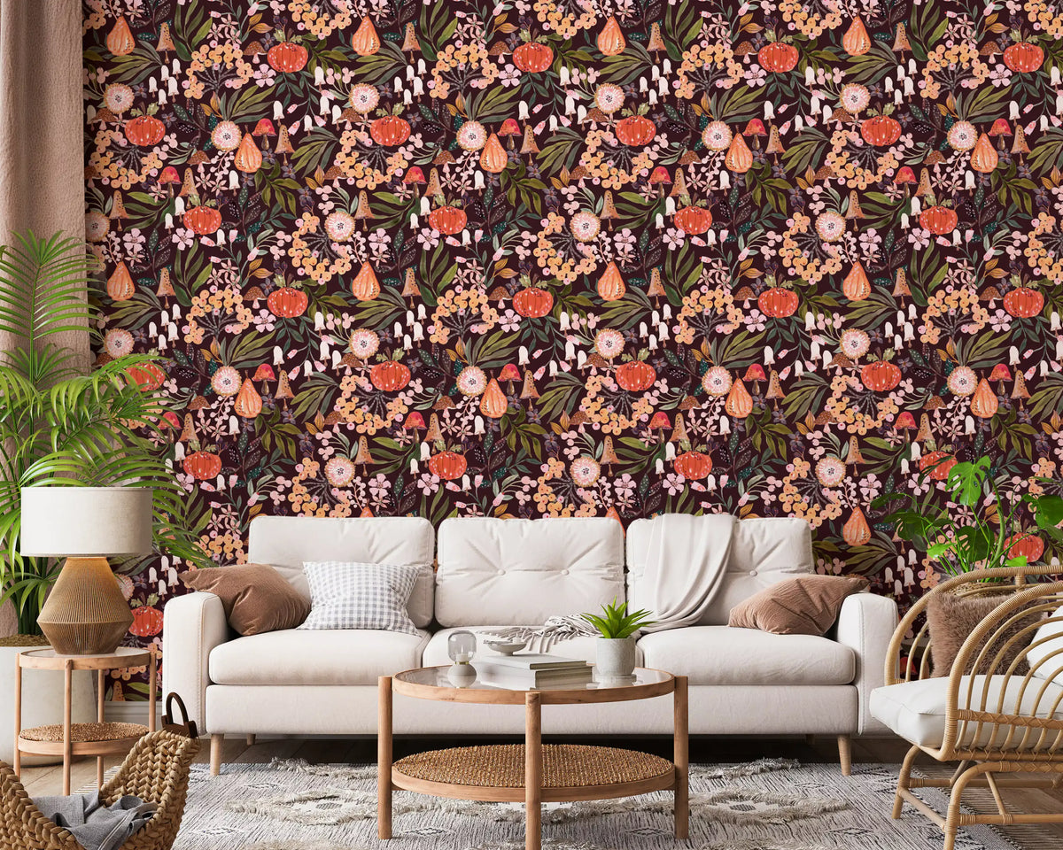 Papier peint à motif botanique Récolte d’automne⁠