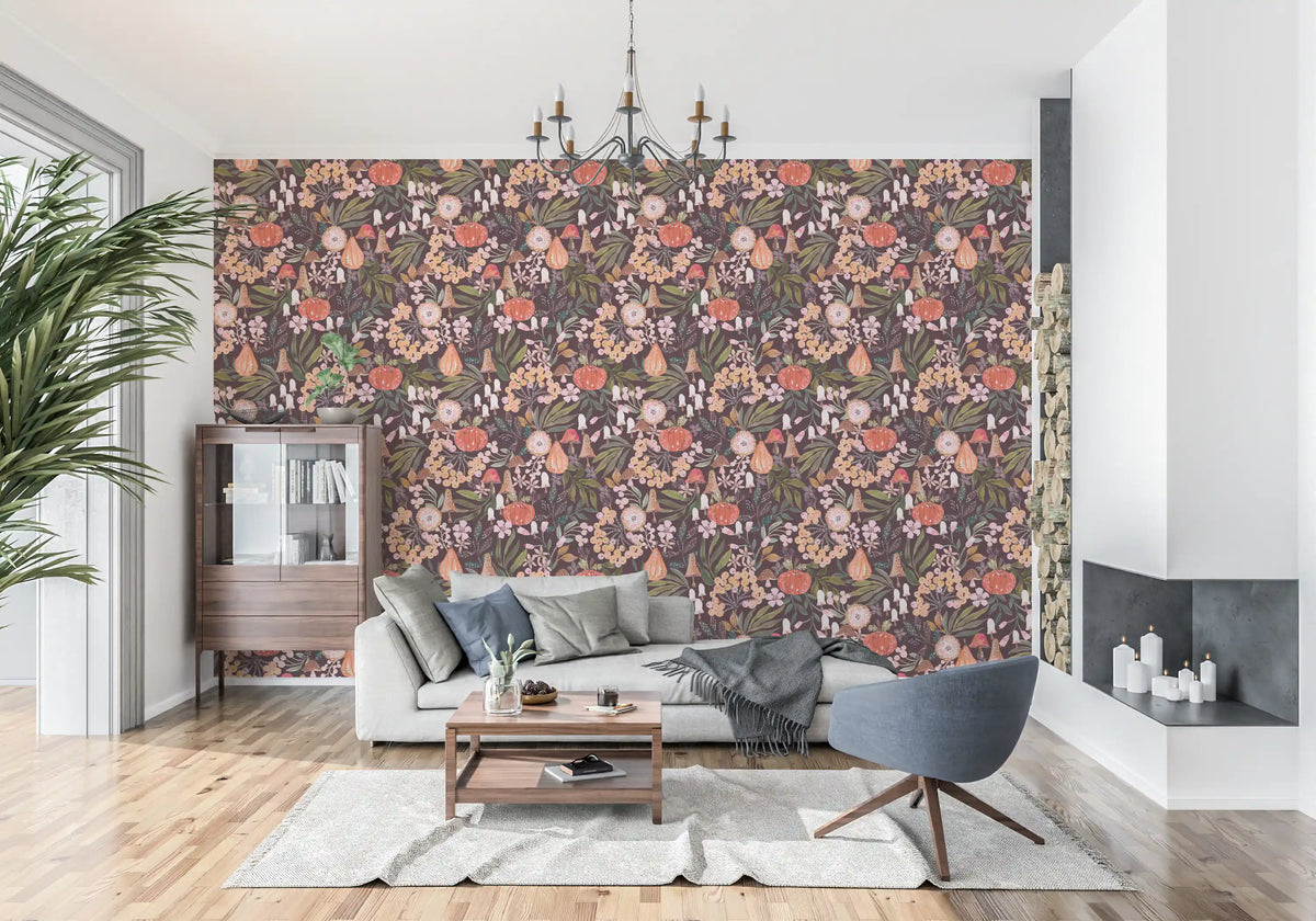 Papier peint à motif botanique Récolte d’automne⁠
