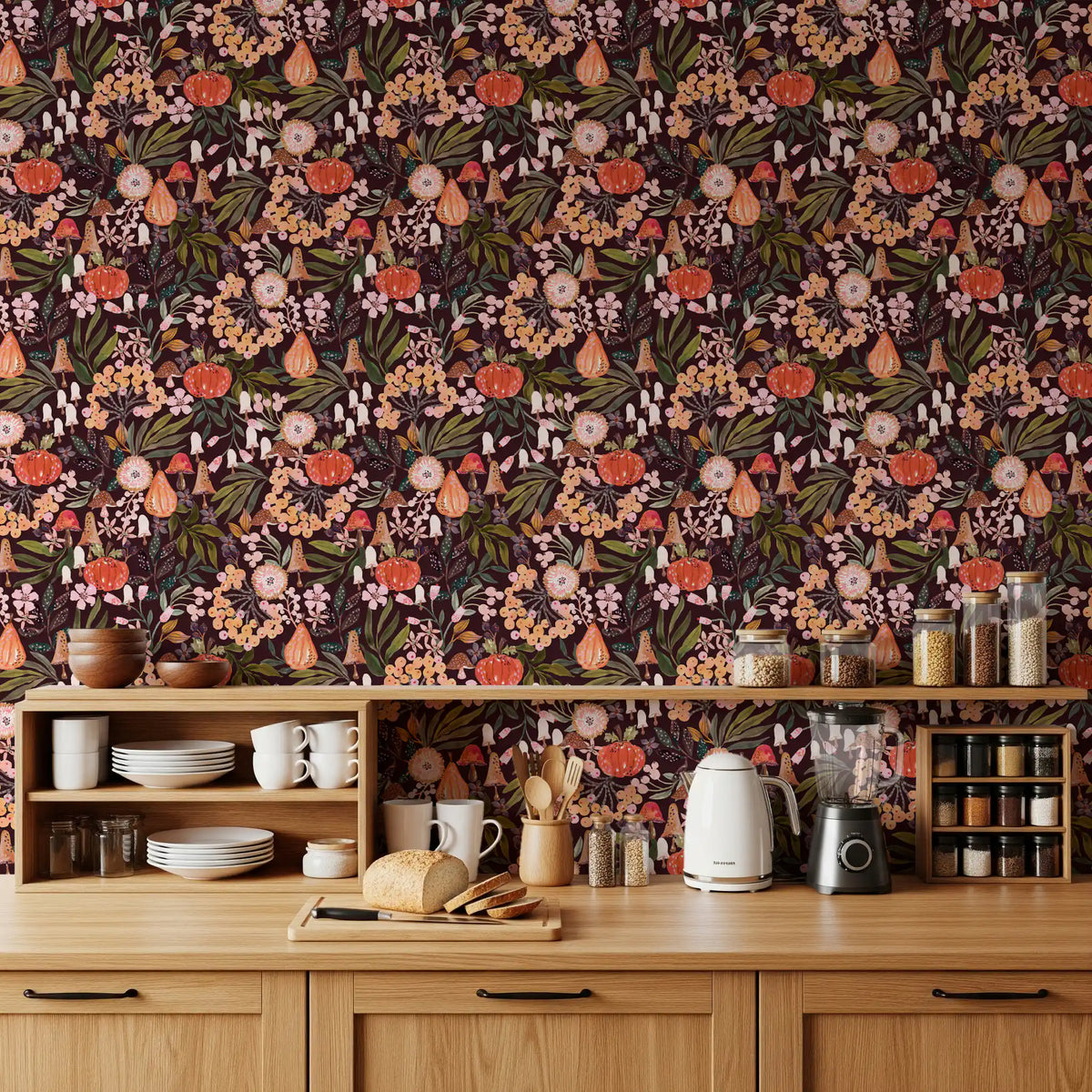 Papier peint à motif botanique Récolte d’automne⁠