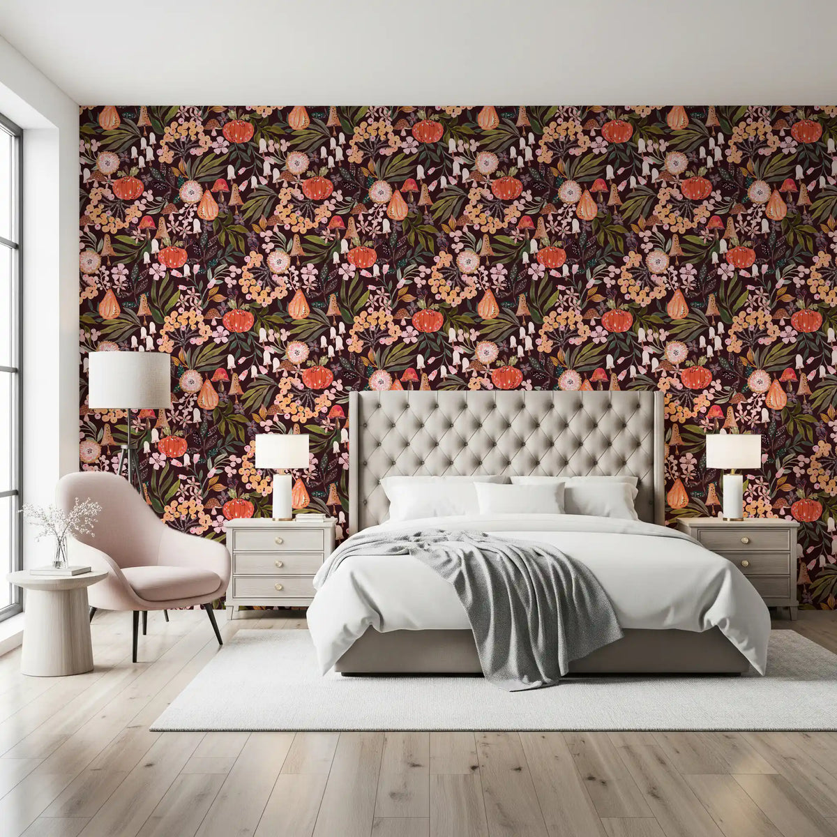 Papier peint à motif botanique Récolte d’automne⁠