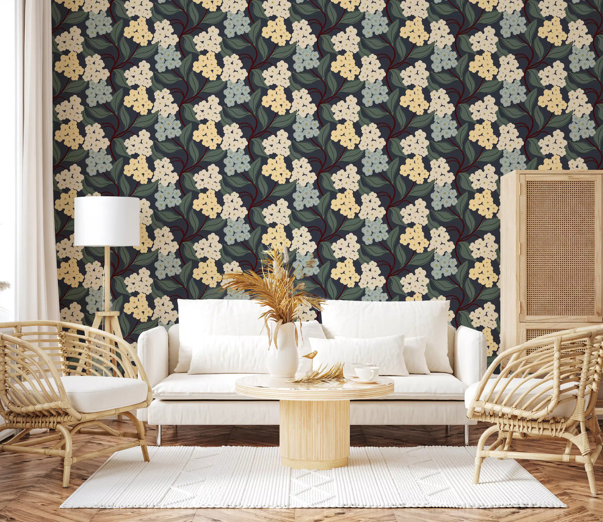 Tapet med botaniske klynger fra Midnight Meadow