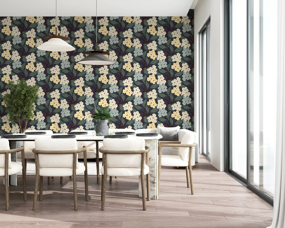 Tapet med botaniske klynger fra Midnight Meadow