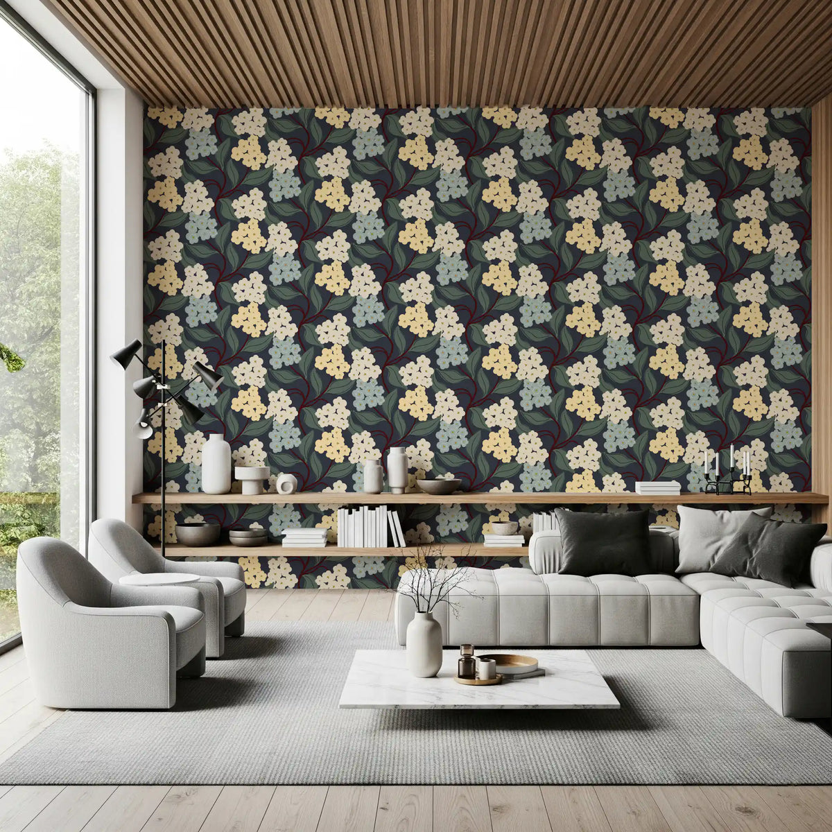 Tapet med botaniske klynger fra Midnight Meadow