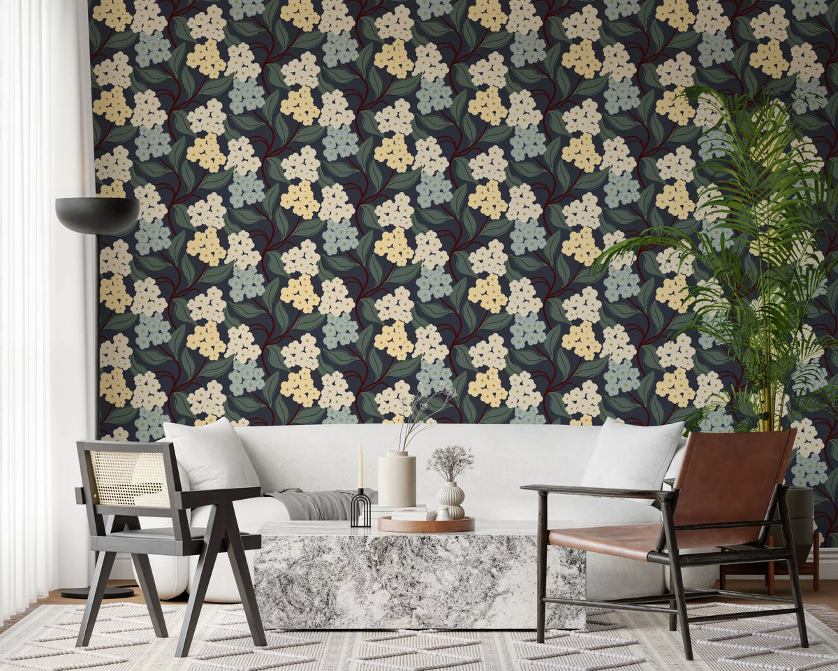 Tapet med botaniske klynger fra Midnight Meadow
