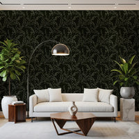 Papier peint silhouette de branche de saule minimaliste⁠