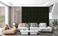 Papier peint silhouette de branche de saule minimaliste⁠