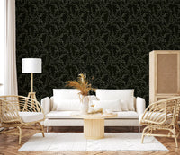 Papier peint silhouette de branche de saule minimaliste⁠