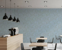 Papier peint minimaliste avec motif de feuilles de saule