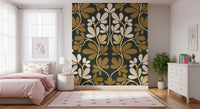 Wandbild „Goldene Blättersymmetrie“