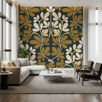 Wandbild „Goldene Blättersymmetrie“