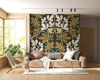 Wandbild „Goldene Blättersymmetrie“