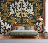 Wandbild „Goldene Blättersymmetrie“
