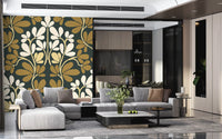 Wandbild „Goldene Blättersymmetrie“