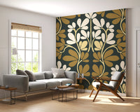 Wandbild „Goldene Blättersymmetrie“