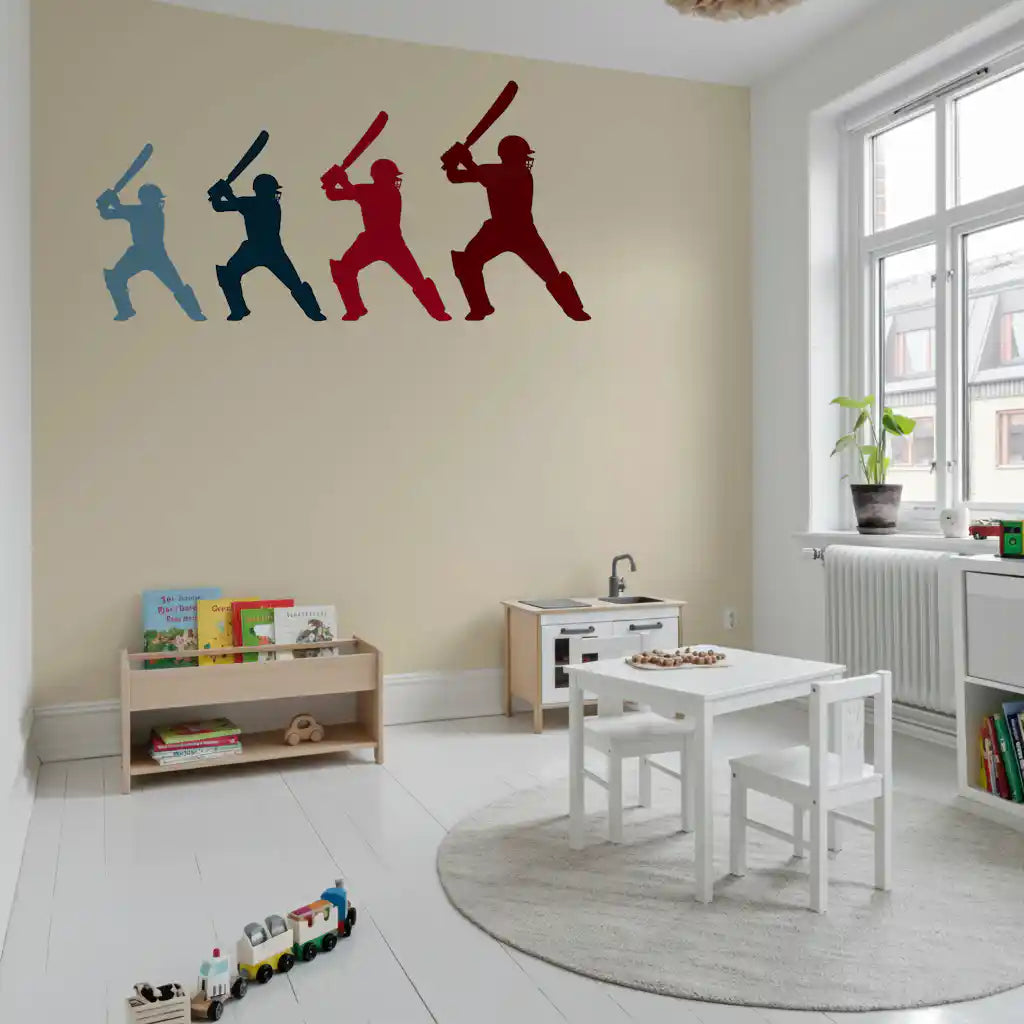 Wandbild „Cricket-Schlagmann in Bewegung“