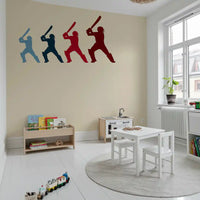 Wandbild „Cricket-Schlagmann in Bewegung“