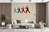 Wandbild „Cricket-Schlagmann in Bewegung“