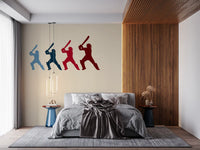 Wandbild „Cricket-Schlagmann in Bewegung“