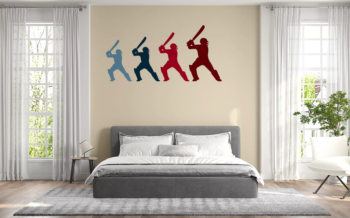 Wandbild „Cricket-Schlagmann in Bewegung“