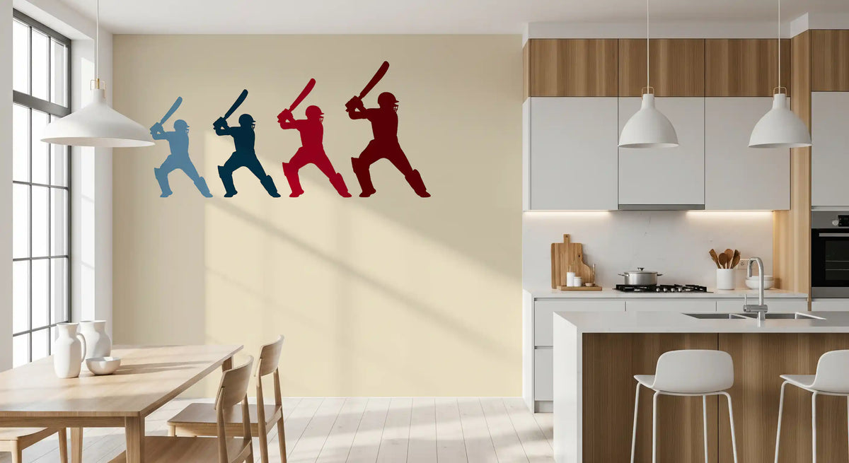 Wandbild „Cricket-Schlagmann in Bewegung“