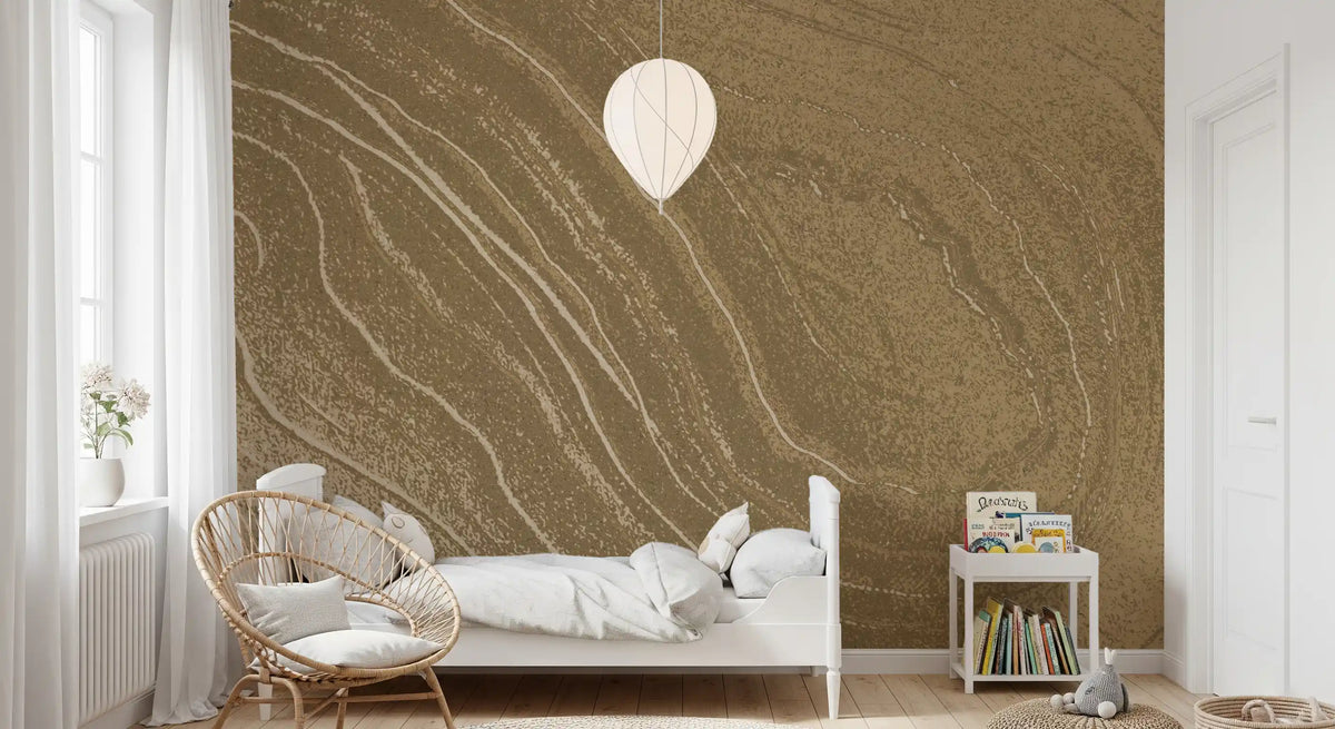 Minimalistische Sandstein-Fluss-Wandtapete