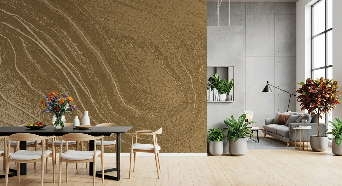 Minimalistische Sandstein-Fluss-Wandtapete