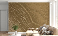 Minimalistische Sandstein-Fluss-Wandtapete