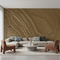Minimalistische Sandstein-Fluss-Wandtapete