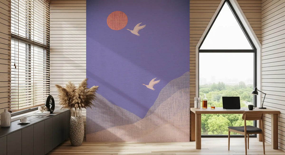 Zen-Wandbild „Bergflug-Landschaft“