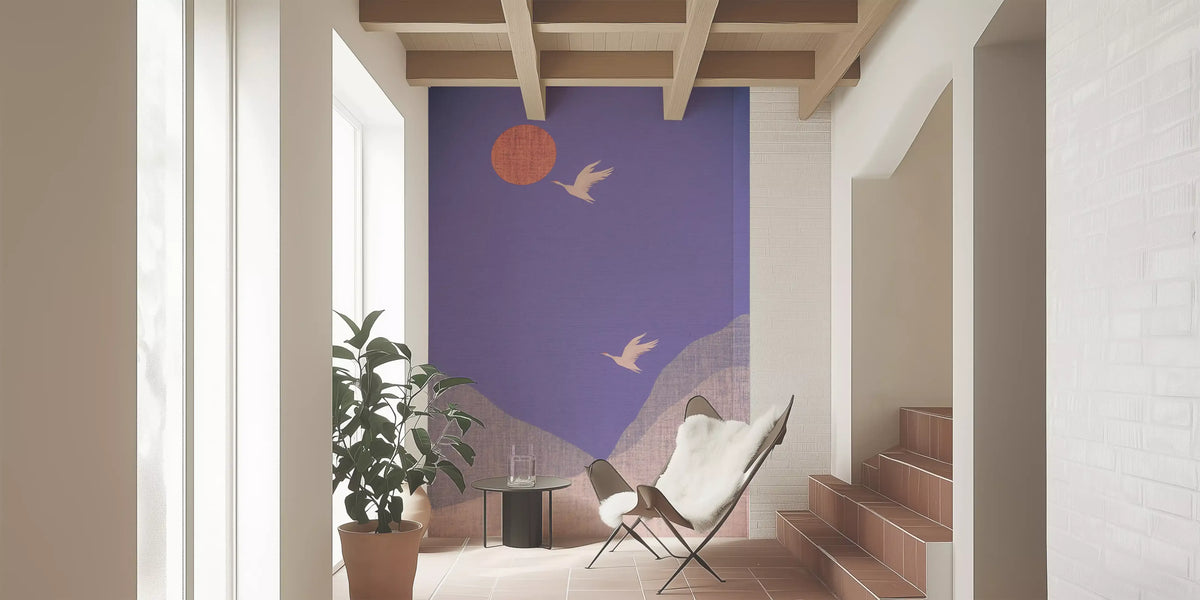 Zen-Wandbild „Bergflug-Landschaft“