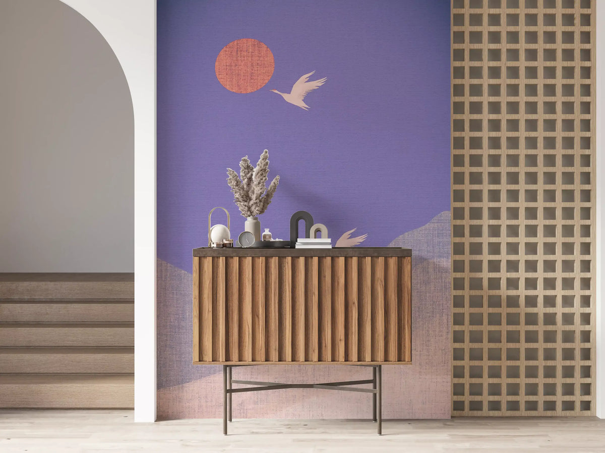 Zen-Wandbild „Bergflug-Landschaft“