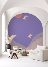 Zen-Wandbild „Bergflug-Landschaft“