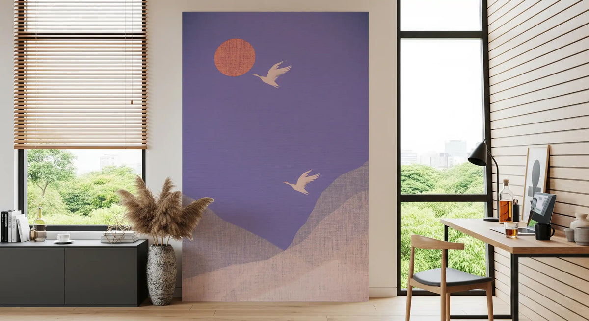 Zen-Wandbild „Bergflug-Landschaft“